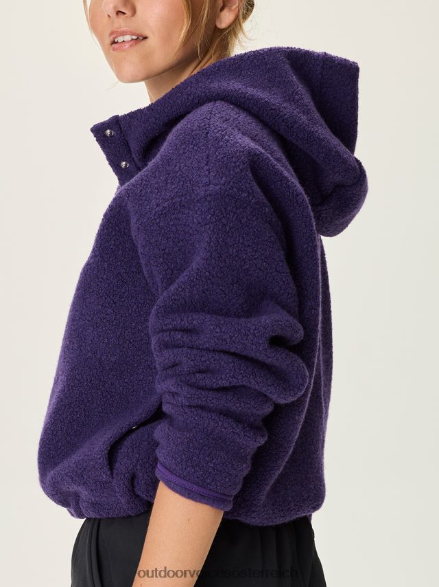 Kleidung Outdoor Voices Frauen Kurz geschnittener Megafleece-Pullover modisch X4DF49